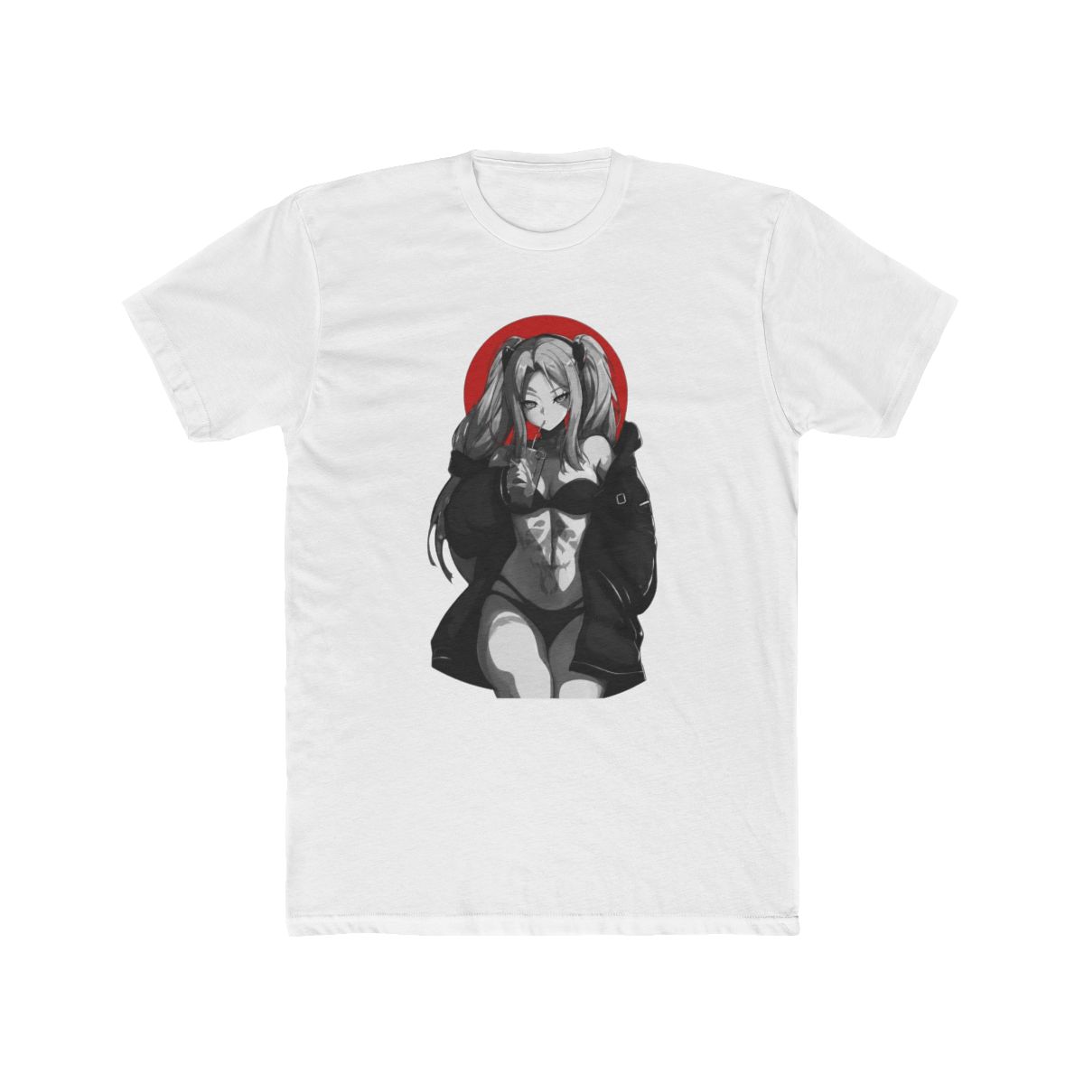 Rebecca Simple Black Red And White T Shirt | Cyberpunk: Edgerunners